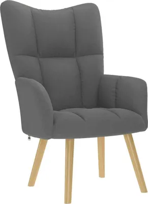Obrázek produktu pro Relaxační židle tmavě šedá textil