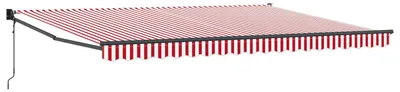 Obrázok produktu pre Zatemniteľná markíza Červená a Biela 450 × 300 cm