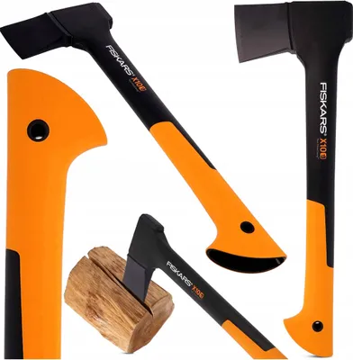 Zdjęcie produktu dla FISKARS X10 TOPOREK SIEKIERA SIEKIERKA UNIWERSALNA CIESIELSKA DO DREWNA Fiskars X10 S 1015619 -