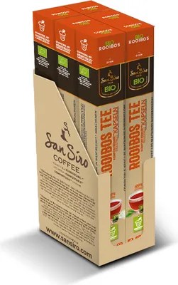 Produktbild von San Siro Bio Rooibos-Tee - CO2 neutral produziert - nachhaltig und umweltfreundlich - 60 Kapseln