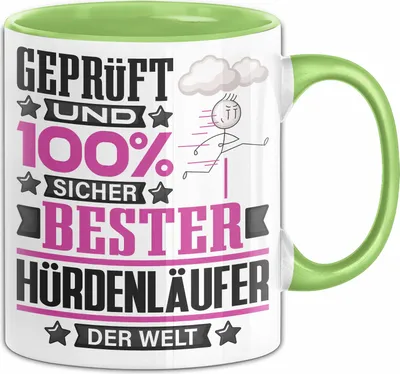 Produktbild von Hürdenläufer Geschenk Lustiger Spruch für Hürdenläufer Geschenkidee Bester Hürdenläufer Der Welt (Grün)