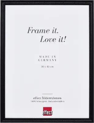 Produktbild von effect Holzrahmen Profil 2440 schwarz 14,8x21 cm Museumsglas Acryl
