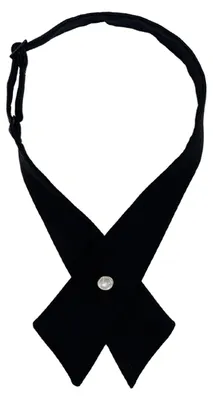 Zdjęcie produktu dla Krawat w kształcie krzyża dla kobiet i mężczyzn - Czarny - Jeden rozmiar - Kostium i cosplay
