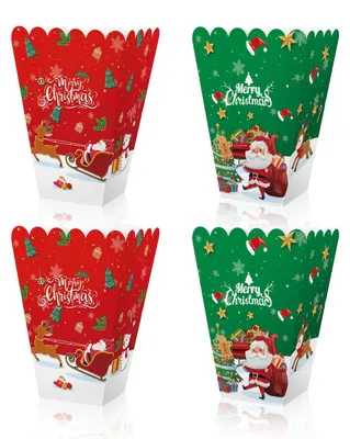 Image de Boîtes en carton pour popcorn, idéales pour les fêtes, lot de 12