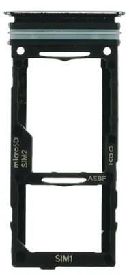 Produktbild von Samsung Galaxy A72 (SM-A725F) Sim Karten Halter Tray Fach (Awesome Black), Schwarz