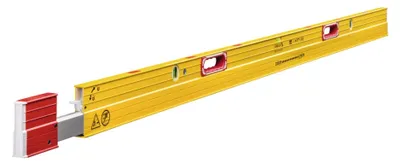 Produktbild von Stabila Type 106 TM, Wasserwaage, 2,16 m, Rot, Gelb, 0,5 mm/m, Aluminium