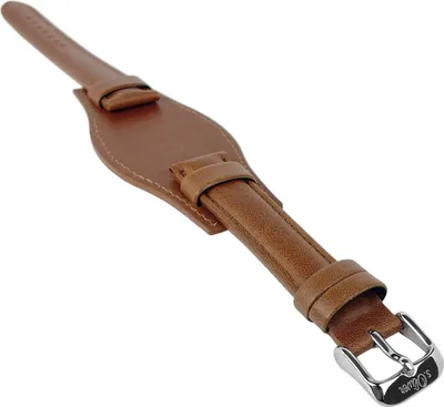 Produktbild von s.Oliver | Unterlageband Leder braun 16mm mit Naht glatt SO-3168-LQ