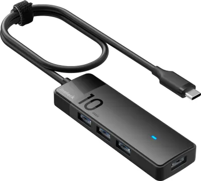 Produktbild von Inateck USB C Hub, USB 3.2 Gen 2 USB C Hub mit 4 USB A Anschlüssen, 10Gbps, 50cm Kabel, Kompatibel mit Windows 7/8/10/11, Linux, Mac OS