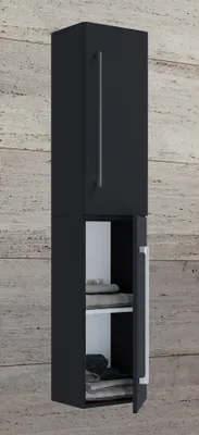 Produktbild von VCM Holz Badezimmerschrank | Badmöbel | Wandschrank | Badregal | Badschrank | Hochschrank | Maße ca. H. 150 x B. 33 x T. 22 cm - Badinos 2
