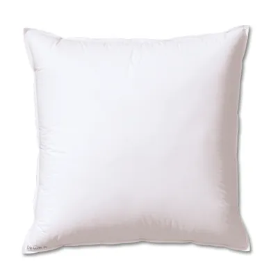 A white pillow on a white background.
