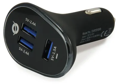 Image de Conceptronic CARDEN06B Chargeur USB 3 ports 31,5 W pour voiture