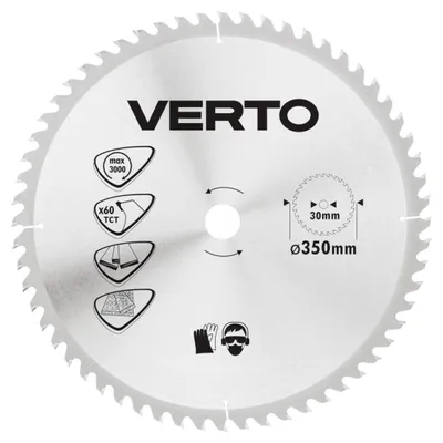 Obrázok produktu pre VERTO Pilový kotúč, široký, 350 x 30 mm, 60 zubov