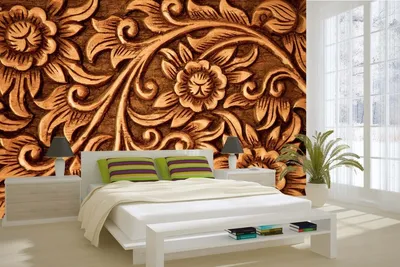 Produktbild von Vlies Fototapete BLUMENHOLZHINTERGRUND 375 x 250 cm (inkl. Kleister) - Vlies Tapete, Wandtapete, Wandbilder - Tapete für Wohnzimmer Schlafzimmer, Büro, Küche - Montagefertig