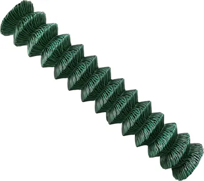 Produktbild von V2Aox PVC-ummantelter Maschendrahtzaun in grün, Draht Ø 2,8 mm, Maschenweite 60 x 60 mm, Viereckgeflecht,, Höhe:150 cm, Länge:25 m