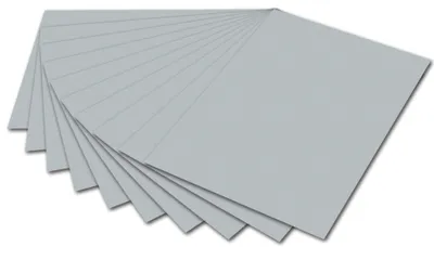 Produktbild von Folia 614/50 60, Silber, A4 (210 x 297 mm), Einfarbig, 300 g/m², Matt, 50 Blätter