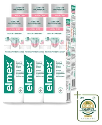 Obrázek produktu pro 6 kusů zubní pasty Elmex Sensitive Professional Repair & Prevent, 75 ml, balení