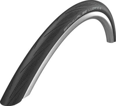 Produktbild von Schwalbe Lugano II, 23", Stadt / Trekking, Klappbarer Wulst, Schwarz, 85 - 130 Psi, 130 Psi