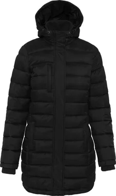 Produktbild von Kariban Damen Steppmantel Steppjacke Wintermantel Winterjacke, Größe:S, Farbe:Schwarz