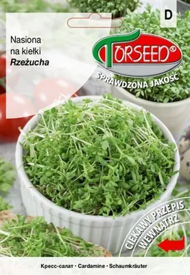 Zdjęcie produktu dla Rzeżucha, nasiona na kiełki 250g - opakowanie zbiorcze Torseed