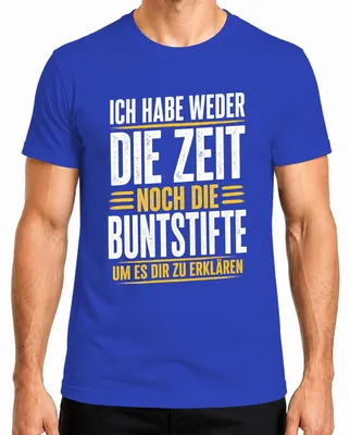 Imagen del producto de Camiseta para hombre, color azul, talla XL, con la frase: "No tengo tiempo ni ganas de ser divertido". (Estilo sarcástico)