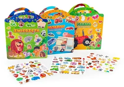 Immagine prodotto di Cartelle con adesivi - divertimento senza fine 3 in 1 - Dumel