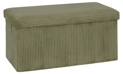 Zdjęcie produktu dla Podwójna pufa składana ARUM sztruksowa 76 x 38 x 38 cm