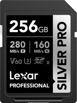 Immagine prodotto di Scheda SD Lexar SILVER PRO da 256 GB - Memoria UHS-II ad alta velocità per professionisti
