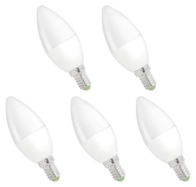 Produktbild von Spectrum E14 LED Kerzenlampe 6W 540lm 4000K Neutralweiß 230V 5 Stück