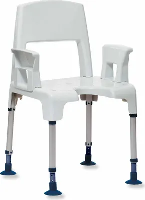 Produktbild von Invacare Aquatec Pico Duschhocker mit Rückenlehne und Armlehnen
