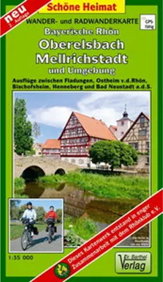 Immagine prodotto di Rhön bavarese, Oberelsbach, Mellrichstadt e dintorni Carta ciclistica ed escursionistica 1 : 35 000