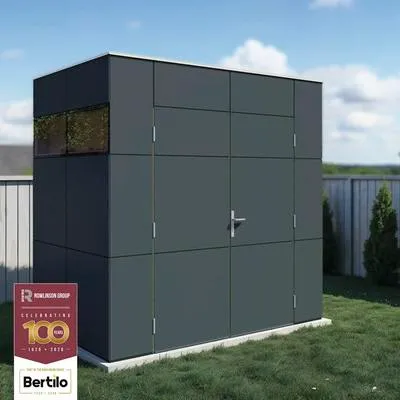 Produktbild von Gartenhaus Bertilo Trespa HPL Design Mini 231 x 165 cm anthrazit