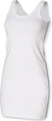 Image de SF Women SK104 | Robe femme Women`s Stretch Vest Dress - Couleur : White - Taille : M