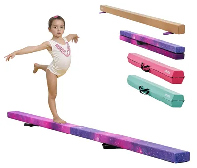 Image de VEVOR - Barre de gymnastique pliable, 2 mètres, pour enfants, robuste et stable