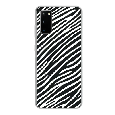 Produktbild von MuchoWow® Handyhülle Schutzhülle Hülle für Samsung Galaxy S20 Tiermuster - Zebra - Schwarz Silikon Softcase Handy Hülle - Bild
