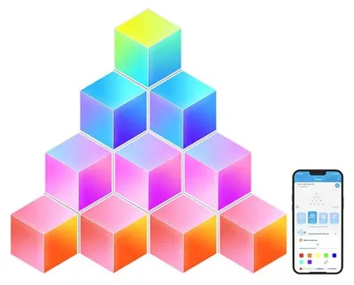 Productafbeelding van Govee Glide Hexa Pro, slim wandlicht, Wi-Fi/Bluetooth, meerkleurig, LED, diverse functies, 72W