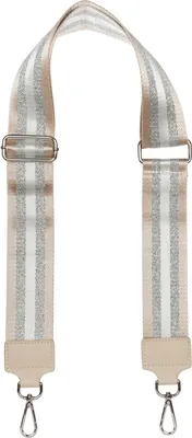 Produktbild von styleBREAKER Breiter Taschen Schulterriemen verstellbar mit Metallic Streifen Muster, Wechsel Taschengurt, Handyband, Handykette 02013029