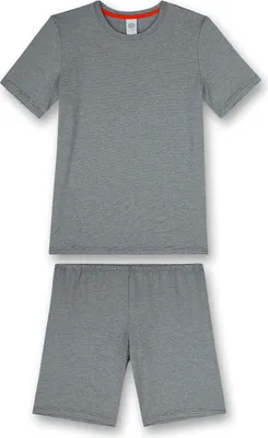 Produktbild von Sanetta Jungen-Schlafanzug kurz blaumelange 128