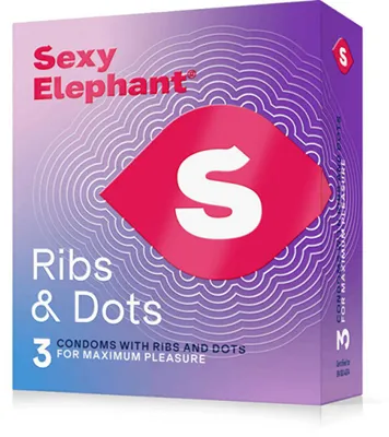Obrázok produktu pre Ribs & Dots Kondómy s výstupkami – balenie: 12 ks