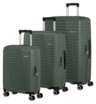 Produktbild von American Tourister Roadrush Trolley Set A Olive Green olivgrün 77cm