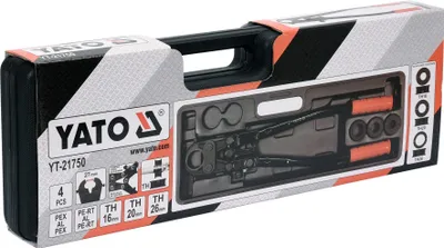 Obrázok produktu pre Krimpovacie kliešte na rúry Yato 4-dielne YT-21750