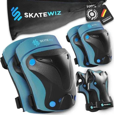 Produktbild von Famanu Knie- und Ellbogenschützer Set für Kinder - 6-teiliges Schutzset für Skateboard und Inline Skaten