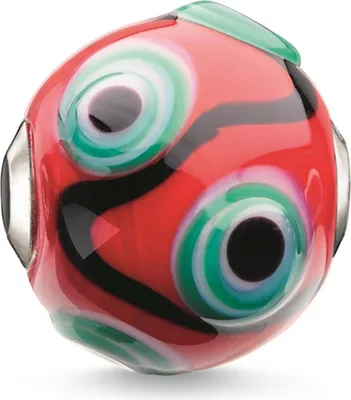 Produktbild von Thomas Sabo Karma Bead K0283-017-10 rot, schwarz, grün, weiß