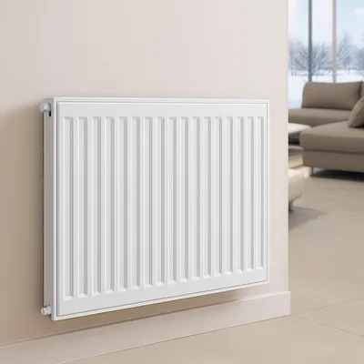 Produktbild von Belrad Heizkörper Typ 11 Universalheizkörper Kompakt Ventilheizkörper mit 6 Anschlüssen, 65 mm tief, wandmontierbar, DIN EN 442