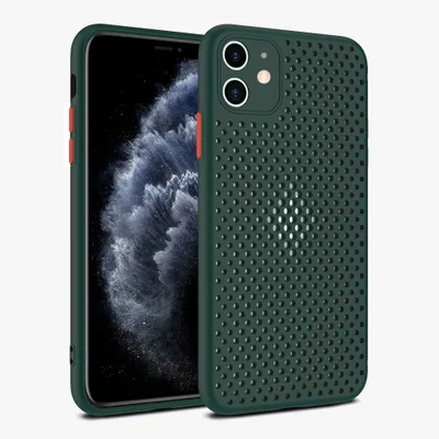Obrázek produktu pro Silikonové pouzdro Smartphonica pro iPhone 11 s otvory - tmavě zelené