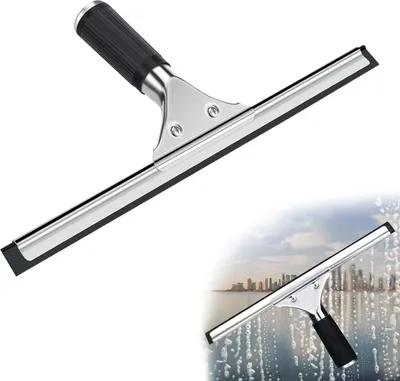 Produktbild von Famanu Fensterwischer für vielseitige Glasreinigung - 25 cm - schwarz