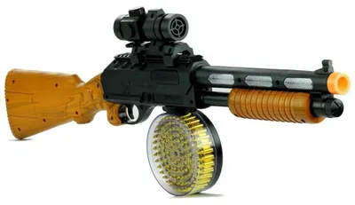 Produktbild von Lean Toys Pistole Waffe Gewehr AK 868-1 Lichter Spiel 60 cm