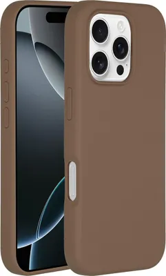Zdjęcie produktu dla Accezz Liquid Silicone Backcover z MagSafe dla Apple iPhone 16 Pro - Jasnobrązowy