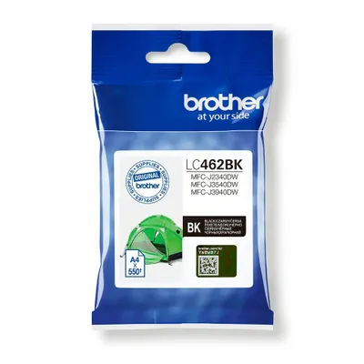 Produktbild von Brother LC462BK, Standardertrag, Schwarz, 1 Stück(e), 550 Seiten, 550 Seiten, Einzelpackung