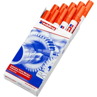 Zdjęcie produktu dla Marker permanentny Edding 8750 pomarańczowy 10 sztuk