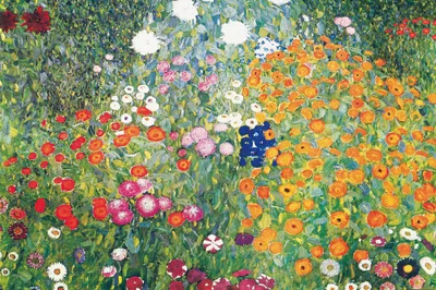 Produktbild von Gustav Klimt Kunstdruck Bild - Blumengarten, 1906-08 (120 x 180 cm)